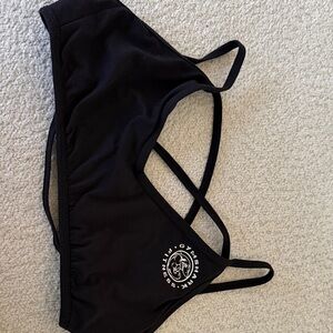 Gymshark Black Cross-Back Sports Bra